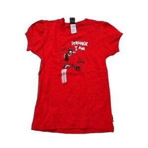 Vintage Emily the Strange Tshirt, Womens, Strange I Am, Red, Small